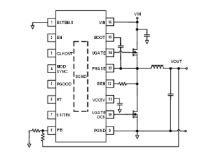 A typical application for the ISL8117