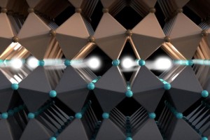 The spin of electrons transports information in this conducting layer between two isolators – Image: Christoph Hohmann / NIM