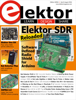 Edition 4/2016 of Elektor Magazine now available