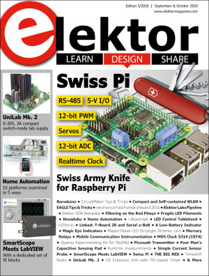 Edition 5/2016 of Elektor Magazine now available