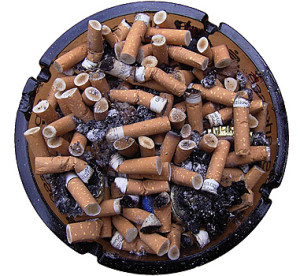 Gebrauchte Zigarettenfilter für Supercaps