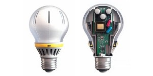 LED-Lampe mit Lichtleitern