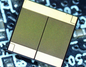 GaN-Die mit zwei HETs und zwei Freilaufdioden: Bild: Fraunhofer IAF