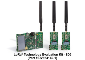 LoRa-Evalkit mit Gateway und zwei Sensorboards