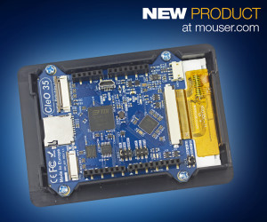 CleO incorporates 8 MBytes of eFlash memory for embedded data storage of display or audio objects, with a Micro-SD card socket for external storage up to 32 GBytes.