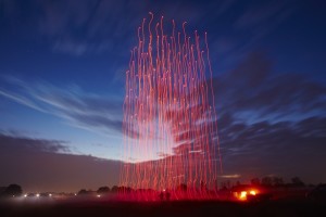 Lightshow mit Drohnenschwarm