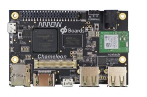 Demonstration des Board Chameleon96 von Arrow Electronics auf der Embedded World 2017.