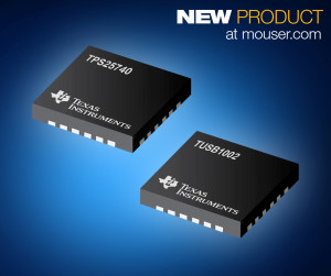 The TPS25740/TPS25740A and TUSB1002 meet many worldwide industry standards and help improve connectivity of peripherals by quickly and easily transferring data.