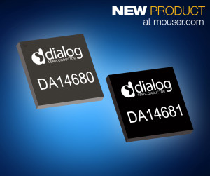 Die jetzt bei Mouser Electronics erhältlichen Wearable-on-Chips DA14680 und DA14681 aus der Dialog-Produktfamilie SmartBond™ sind kleine SoCs mit äußerst geringem Energiebedarf.