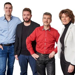 Von links: Justin Mouthaan, Dave Verheij, Joaquín Payá Sánchez und Manita Boeter