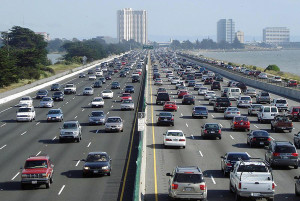 Verkehr auf der Interstate 80 bei Berkeley in Kalifornien