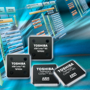 1 Mo de mémoire Flash + CAN + USB + I2C pour micros ARM Toshiba