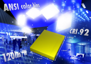 LED blanches compactes à flux lumineux élevé