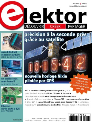Le nouveau numéro d'Elektor (mai 2016) vient de paraître