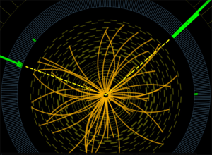 13/05/2012 21:08 A typical candidate event including two high-energy photons. | © CERN