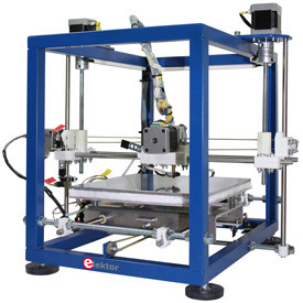 De Elektor 3D-printer: blauw, robuust en nauwkeurig