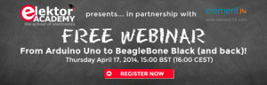 Elektor-webinar: Van Arduino Uno naar BeagleBone Black