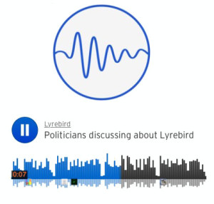 Obama en Trump hebben het over Lyrebird. Foto: Lyrebird