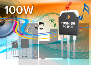 Nieuwe Toshiba-powertransistoren voor audioversterkers
