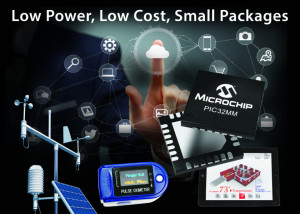 Energiezuinige PIC32MM-serie van Microchip