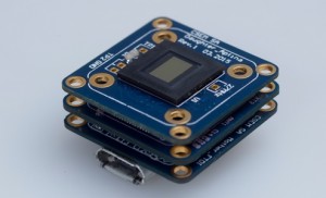 Micro-camera met afmetingen van 16,5 x 16,5 x 3 mm