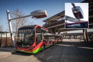 Hybride elektrische bus in 6 minuten opgeladen