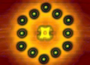 Transistor van één molecuul en een paar atomen