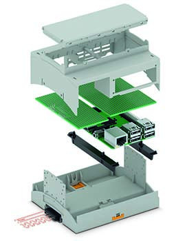 Universele DIN-rail behuizing voor Raspberry-Pi