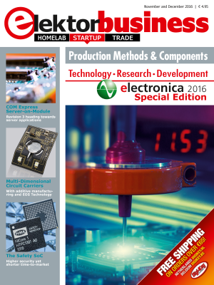 Gratis download: Elektor Business Magazine – beurseditie electronica 2016