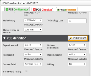 access to the wizard is in the PCB Definition header