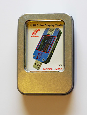 SENRISE Testeur USB UM34C USB écran couleur LCD testeur de tension USB courant avec multimètre Bluetooth testeur multifonction 