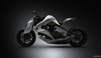 IZH Concept Hybrid Motorcycle: Cleaner, Safer