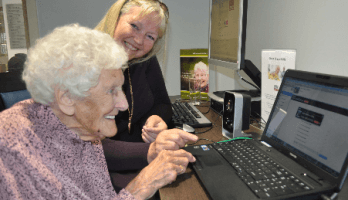 Skype’s the limit - 100 year old Doris speaks to her friend