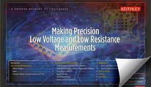 Free E-Handbook on low voltage, low resistance measurements