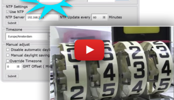 Retro clock with giant pinball wheel displays