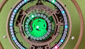 Build a Kinetic Object Clock with NeoPixel-Ring