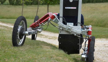 An electric all - terrain vehicle that swings!
