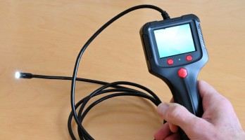 Handheld Endoscope with 2-m Tube and Color Display (Review)