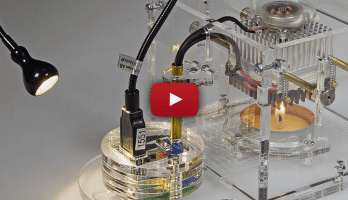 IKEA LED lamp powered by candle heat