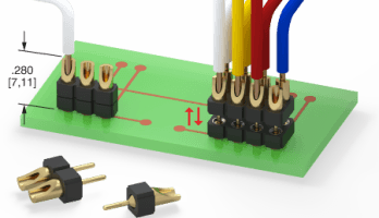 Low-Profile Solder Cup Headers