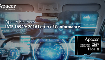 Apacer Receives IATF 16949: 2016 Letter of Conformance