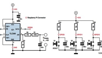 Raspberry Pi Voltmeter with Color Display