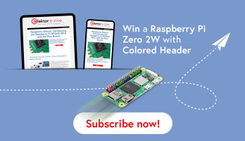 Elektor Newsletter - Subscribe for a Chance to Win a Raspberry Pi Zero 2W with Colored Header