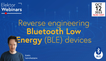 Webinar: Reverse Engineering Bluetooth Low Energy (BLE) Devices (Oct 12)