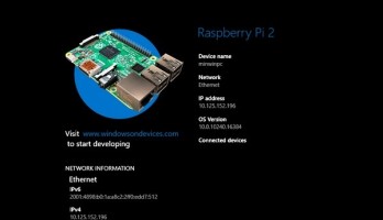 Raspberry Pi and Windows 10