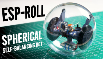 ESP-ROLL: DIY Spherical Self-Balancing Robot with FPV Camera & ESP32