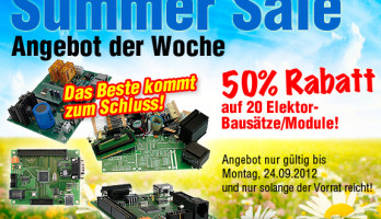 SUMMER SALE: 50% Rabatt auf 20 Bausätze/Module