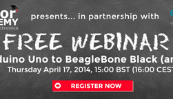 Neues Webinar: From Arduino Uno to BeagleBone Black (and back)