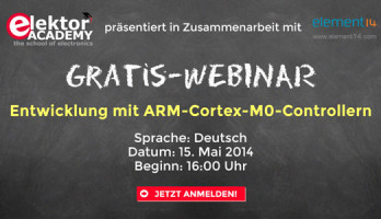 Gratis-Webinar: Entwicklung mit ARM-Cortex-M0-Controllern