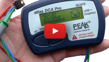 Leistungsfähiger portabler Halbleiter-Tester: PEAK DCA75